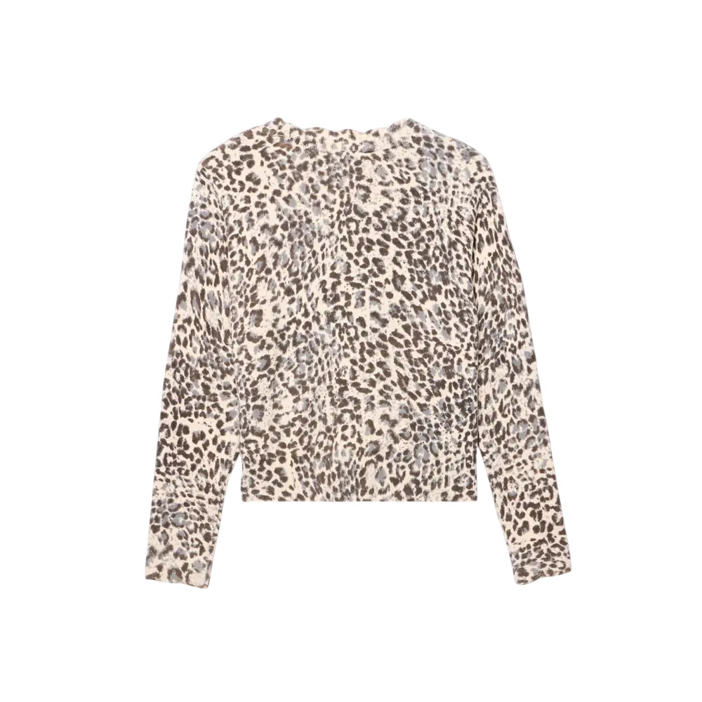 Mint Velvet Leopard Print Cotton Cardigan